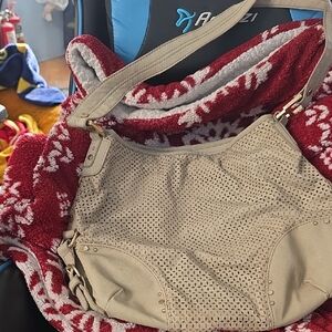 Dana Buchman Taupe Shoulder Bag